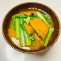 azbjbn's cooksnap of when they made 　かぼちゃと小松菜のみそ汁.
