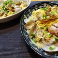 くぅくぅ☆0324☆'s cooksnap of when they made 白だしで簡単！あさりと大葉の和風パスタ.