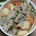 momo634's cooksnap of when they made 新じゃがいもと新たまねぎの韓国風肉じゃが.