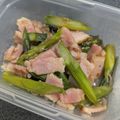 庵chai's cooksnap of when they made お弁当作り置き！アスパラとベーコン炒め.