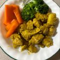 ame-ikuru's cooksnap of when they made 鶏肉とじゃがいものカレー炒め.