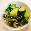あんまかろん☆'s cooksnap of when they made 簡単！ごま油でやみつききゅうり.