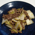 りゅうちゃん's cooksnap of when they made 牛肉と白菜のオイスター炒め.