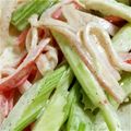 あけこそら's cooksnap of when they made セロリとカニカマのサラダ.