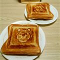 yuka119's cooksnap of when they made チョコバナナのホットサンド.