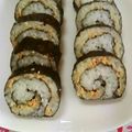uzu1118's cooksnap of when they made ワサマヨ✿海苔巻き.