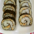 uzu1118's cooksnap of when they made ワサマヨ✿海苔巻き.