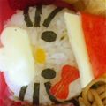 あゆうなちゃん's cooksnap of when they made キティーサンタ弁当♡簡単♡.