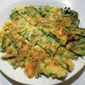ゆみらんたん's cooksnap of when they made 青じそ＆チーズのニラチヂミ.
