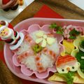 ゆんこカフェ's cooksnap of when they made キャラ弁☆ハート型で簡単サンタさん.