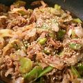 まわりてめくるん's cooksnap of when they made 甘辛でごはんがススム!!豚キムチ.