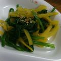 二刀流の師匠's cooksnap of when they made ホウレン草と沢庵の和え物.