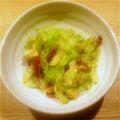 etsunan's cooksnap of when they made サラミとキャベツの玉子とじ✿.
