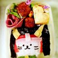 つぼちー's cooksnap of when they made キャラ弁☆ひこにゃん弁当.