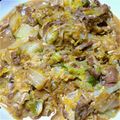 ミニうさちゃん's cooksnap of when they made 油を使わないたっぷり白菜の豚こま炒め♪.