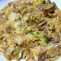 ミニうさちゃん's cooksnap of when they made 油を使わないたっぷり白菜の豚こま炒め♪.
