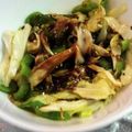 meff's cooksnap of when they made キャベツとピーマン卵炒め.