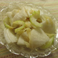 miyuki12's cooksnap of when they made セロリと紅しょうがの浅漬け.