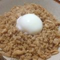 sasaさっちゃん's cooksnap of when they made 鶏そぼろ丼～温玉のせ～.