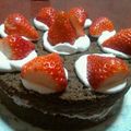 花畑うし's cooksnap of when they made チョコケーキ♪チョコ不使用でヘルシー.