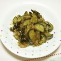 たけのこみかん's cooksnap of when they made ヘルシー！塩もみナスのおかか炒め.