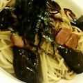 きらり流れ星's cooksnap of when they made 簡単！残り物でバターめんつゆ和風パスタ.