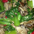 rkapkr's cooksnap of when they made 小松菜と舞茸のごま和え.