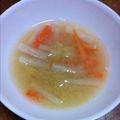 こうそうめい's cooksnap of when they made 里芋とかぶと打ち豆のお味噌汁　.