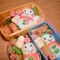 すみれの's cooksnap of when they made スノーマン☆キャラ弁☆.