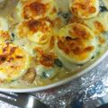 三本の箒's cooksnap of when they made フライパンで簡単ほうれん草グラタン.