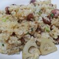 beastnight's cooksnap of when they made ベーコンとレンコンのシャキシャキ炒飯☆.