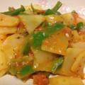 kozueham's cooksnap of when they made ジャガイモとナスのトマト炒め煮.