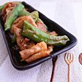 みみんご。's cooksnap of when they made 豚バラとシシトウの甘辛炒め.