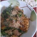 nicolelove's cooksnap of when they made 大根の葉と豚バラ肉の味噌炒め.