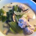 なたあしゃ's cooksnap of when they made 野菜たっぷり豆乳スープ❤鶏団子入り♪.