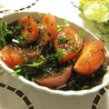 miyuki12's cooksnap of when they made バジル香る★水菜とトマトのもずく酢サラダ.