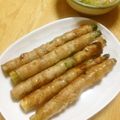 せつみか's cooksnap of when they made アスパラ肉巻き　☆　旨辛ソース.