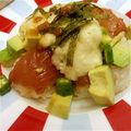 しみっちょぷっちょ's cooksnap of when they made アボカドとマグロのづけ丼.
