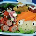 erial's cooksnap of when they made うずらのぺんぎん☆キャラ弁おかず.