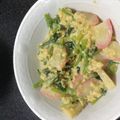 左心房's cooksnap of when they made 夕飯のもう一品に♪小松菜の卵とじ.