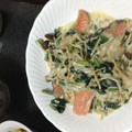 左心房's cooksnap of when they made 鮭のムニエル ほうれん草とキノコソース.