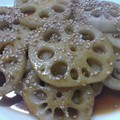パサンドラ's cooksnap of when they made 厚切り蓮根の照り焼ききんぴら.