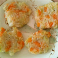 涼介mama's cooksnap of when they made 離乳食　しらすときゃべつのお好み焼き風.