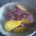 私はゆーちゃん's cooksnap of when they made 塩麹deさつまいものレンジ蒸し.