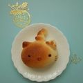 puniＫ's cooksnap of when they made キティちゃんパン.