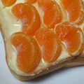 たぴおかれもん's cooksnap of when they made ✿クリチみかんトースト✿.