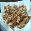 Yuzuksc's cooksnap of when they made 魚肉ソーセージとちりめんじゃこのかき揚げ.