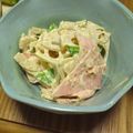 sloe74's cooksnap of when they made れんこんと絹さやのサラダ.