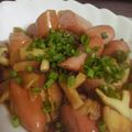 mioly's cooksnap of when they made キノコとソーセージのポン酢炒め☆.