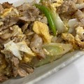 iam樹's cooksnap of when they made 焼肉のタレで簡単豚肉と長ネギ卵の炒め物.